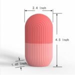 Ice Cube Roller Massager for Face, Eyes & Neck – Reusable Silicone Ice Mold | De-Puff Eye Bags, Reduce Migraine Pain & Naturally Condition Skin – Pink - Image 5