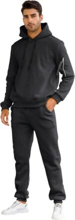 Men’s 2-Piece Sweatsuit Set – Hoodie & Jogger Tracksuit for Casual Sports and Activewear - Image 2