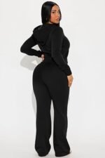 Women's 2-Piece Zip-Up Hoodie & Jogger Set – Long Sleeve Casual Sweatsuit - Image 4