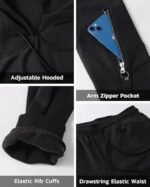 Men’s 2-Piece Sweatsuit Set – Hoodie & Jogger Tracksuit for Casual Sports and Activewear - Image 5