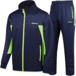 Men’s Casual Tracksuit – Long Sleeve Full-Zip Sports Jacket & Jogger Pants Set