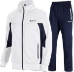 Men’s 2-Piece Tracksuit Set – Full-Zip Hoodie & Jogger Pants for Casual Sports and Activewear