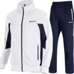 Men’s 2-Piece Tracksuit Set – Full-Zip Hoodie & Jogger Pants for Casual Sports and Activewear