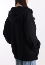 Oversized Women's Zip-Up Hoodie – Lightweight Soft Drop Shoulder Sweatshirt Jacket - Image 3