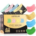 Under Eye Patches, 40 Pairs Eye Mask for Dark Circles, Puffy Eyes, Undereye Bags, Wrinkles – Eye Mask Patches with 24K Gold, Hyaluronic Acid, Rose & Aloe Vera – Eye Treatment Skin Care for Men & Women Gift