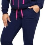 Women's 2-Piece Jogger Tracksuit – Long Sleeve Hoodie & Sweatpants Set