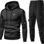 Men’s 2-Piece Tracksuit Set – Hoodie Pullover & Jogger Pants for Casual Sports and Activewear