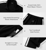 Men’s 2-Piece Tracksuit Set – Full-Zip Sweatshirt & Jogger Sweatpants - Image 3