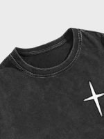 Men’s Oversized Graphic T-Shirt – Drop Shoulder Casual Crew Neck Short Sleeve Streetwear Tee - Image 2