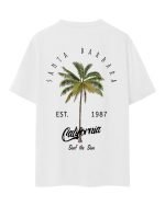 Men’s Graphic T-Shirt – Palm Tree Print Short Sleeve Summer Crewneck Cotton Casual Tee - Image 4