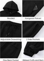 Men’s 2-Piece Hoodie & Jogger Tracksuit Set – Casual Sweatshirt and Sweatpants Outfit - Image 6