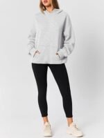 Women's Oversized Fleece Hoodie Sweatshirt – Trendy Long Sleeve Pullover - Image 6