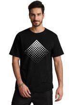 : Men’s Graphic T-Shirt – Triangle Geometric Gradient Art Short Sleeve Summer Crewneck Casual Tee - Image 7