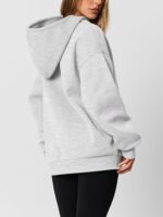 Women's Oversized Fleece Hoodie Sweatshirt – Trendy Long Sleeve Pullover - Image 4