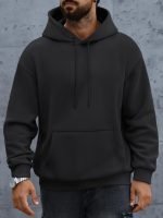 Men’s Oversized Hoodie – Fall & Winter Fleece Pullover Sweatshirt with Drawstring Hood and Pockets - Image 6