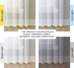 NICETOWN White Sheer Curtains 84 Inches Long – Elegant Window Treatments - Image 2