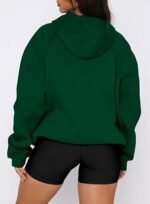 onlypuff Women Pullover Sweatshirt Long Sleeve Hoodies Kangaroo Pocket Fleece Basic Sweater - Image 3
