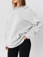 Women's Oversized Fleece Hoodie Sweatshirt – Trendy Long Sleeve Pullover - Image 3