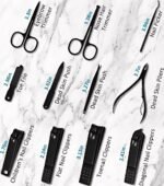 Professional 26-Piece Manicure Set – Stainless Steel Nail Care Kit with Travel Case (Brown) - Image 6