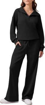 Women's 2Piece Tracksuit Set – ZipUp Sweatshirt & Jogger Sweatpants Outfit