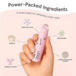 Under Eye Brightener with Rose Quartz Rollerball – Centella Asiatica & Caffeine Under Eye Serum for Dark Circles & Puffiness | Travel Essentials, Gifts for Women, Vegan | 15ml / 0.51 fl. oz - Image 2