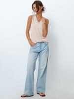 Womens Tank Tops Summer Sleeveless Shirts Spring 2026 V Neck Loose Fit Casual Clothes Trendy Fashion Outfits - Image 4