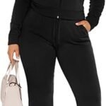 Women's 2-Piece Zip-Up Hoodie & Jogger Set – Long Sleeve Casual Sweatsuit