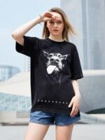 Unisex Oversized Graphic T-Shirt – Vintage Streetwear Cotton Short Sleeve Casual Tee - Image 3