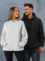 Men’s Oversized Hoodie – Fall & Winter Fleece Pullover Sweatshirt with Drawstring Hood and Pockets - Image 2