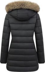Women's Long Winter Puffer Coat – Thickened Down Jacket with Waterproof Fabric & Removable Faux Fur Hood - Image 3