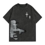 Men’s Oversized Graphic T-Shirt – Drop Shoulder Casual Crew Neck Short Sleeve Streetwear Tee