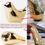 FANTESTICRYAN Small Birds Statues Gold Home Decor Modern Style Figurine Decorative Ornaments for Living Room, Bedroom, Office Desktop, Cabinets - Image 5