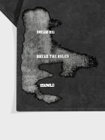 Men’s Oversized Graphic T-Shirt – Drop Shoulder Casual Crew Neck Short Sleeve Streetwear Tee - Image 4