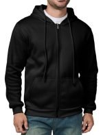 Men’s Full Zip Hoodie – Casual Long Sleeve Fleece Drawstring Hooded Sweatshirt with Pockets