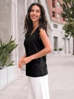 Womens Tops Casual Dressy Lace Summer Tee 2026 Cap Sleeve T Shirts Cute Basic Trendy Fashion Spring Outfits - Image 3