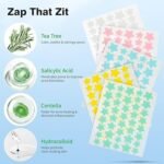 Pimple Patches for Face, Hydrocolloid Acne Patches – Cute Star Zit Covers, Colorful Spot Stickers with Tea Tree, Salicylic Acid & Cica Oil | 3 Sizes (10mm, 12mm & 14mm) | 200 Count - Image 3