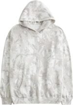 Camo Hoodie Womens Maple Leaf Fleece Hooded Sweatshirt Oversized Camouflage Hoodies Trendy - Image 3