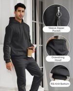 Men’s 2-Piece Sweatsuit Set – Hoodie & Jogger Tracksuit for Casual Sports and Activewear - Image 4