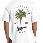 Men’s Graphic T-Shirt – Palm Tree Print Short Sleeve Summer Crewneck Cotton Casual Tee