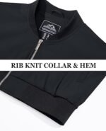 MAGCOMSEN Men's Bomber Jacket Lightweight Casual Zip Up Windbreaker Spring Fall Golf Coat with Pockets - Image 5