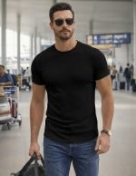 Men’s Muscle Fit Short Sleeve T-Shirt – Slim Fitted Crew Neck Longline Tee for Gym & Workout - Image 5