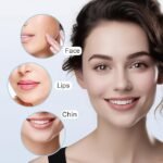 Facial Hair Removal for Women, Electric Painless Facial Hair Remover for Face, Lip, Chin with USB Rechargeable, Blue - Image 4