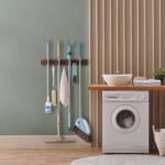 Mop and Broom Holder Wall Mount – Rustic Wood Wall Organizer - Image 6