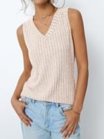 Womens Tank Tops Summer Sleeveless Shirts Spring 2026 V Neck Loose Fit Casual Clothes Trendy Fashion Outfits - Image 2