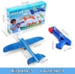 Fuwidvia 3 Pack Airplane Launcher Toys – LED Foam Glider Planes for Kids (Blue, Green & Orange) - Image 6