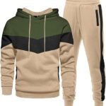 Men’s 2-Piece Hoodie Tracksuit – Casual Hooded Sweatshirt & Jogger Pants for Sports and Everyday Wear