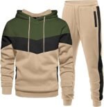 Men’s 2-Piece Hoodie Tracksuit – Casual Hooded Sweatshirt & Jogger Pants for Sports and Everyday Wear