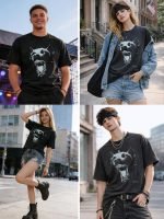 Men's Graphic Tees Shirt Unisex Short Sleeve Cotton Vintage Oversized Shirts Loose Streetwear Casual Tee Top - Image 2