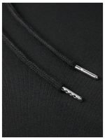 SOLY HUX Hoodies for Men Graphic Print Drawstring Drop Shoulder Long Sleeve Sweatshirt Pullover Tops Black Cross Large - Image 2