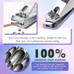 30-in-1 Professional Manicure & Pedicure Kit – Personal Care Grooming Set for Men, Nail Clippers & Beauty Tools with Portable Travel Case (Black) - Image 3